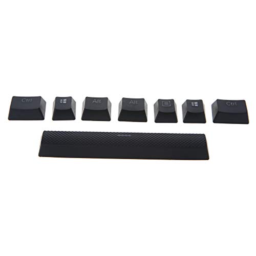 CHIZISX 8 Tasten/Pack 6,5U Space PBT Tastenkappen Double Shot Tastenkappen für Strafe K65 K70 K95 mechanische Tastatur-Tastenkappe von CHIZISX