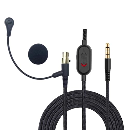 CHIZISX Bequemes Kopfhörer Mikrofonkabel Für Q701/K712/K702/K240 Headsets Kabel Für Sprachschuhe Und Einfache Anrufe Antworten von CHIZISX