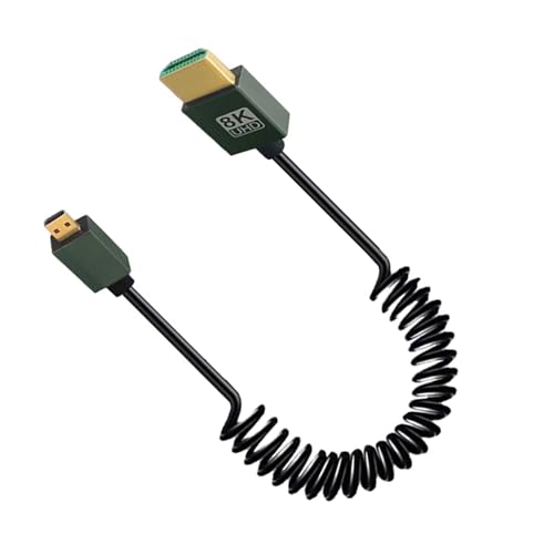 CHIZISX Flexibles HDTV 2.1-Kabel, 8K @ 60Hz, HDTV auf HDTV, Hochgeschwindigkeits-48 Gbit/s, Stecker auf Stecker, Anschluss für Gaming-Kamera, PC von CHIZISX