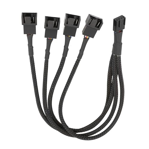 CHIZISX Lüfter Splitter 4Pin Adapterkabel 1 auf 3/4 Computer CPU Lüfter Splitter PC Lüfter Verlängerung Stromkabel Lüfter Kühlung Splitter von CHIZISX