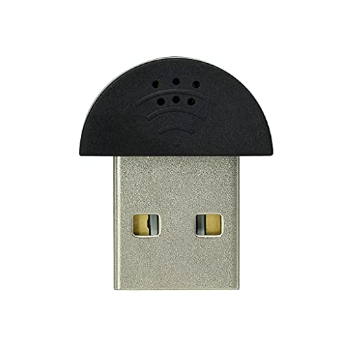 CHIZISX Portable USB 2.0 Mikrofon USB Sprachmikrofon Aufzeichnung Mikrofon Adapter Für Computer PC (schwarz) von CHIZISX