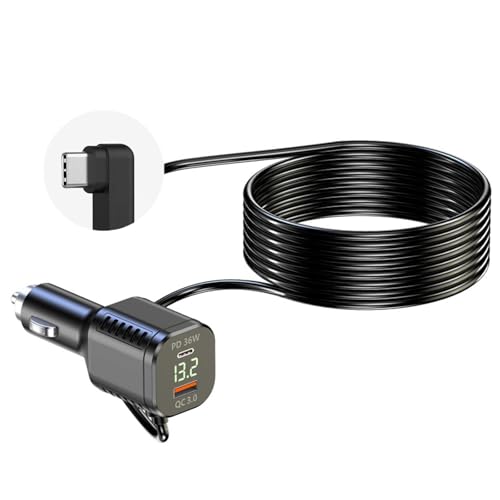 CHIZISX Upgrades Auto Netzteil Kleines USB Kabel Schnellladeadapter 3 5 M Lang Mit PD36W Schnellladung Für Geräte von CHIZISX