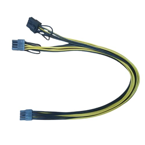 CHIZISX Zuverlässigkeits-Grafikkarten-Netzadapter, CPU 8-poliger Stecker auf doppeltes 6+2-poliges Computer-Grafikkabel, 18 AWG-Draht von CHIZISX