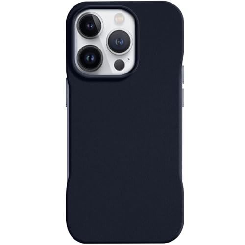 CHNZUX Hülle für iPhone 13/13 Pro/13 Pro Max, Luxuriöse Rahmenlose Lederhülle [vollständiger Kameraobjektivschutz] [kompatibel mit MagSafe](Color:Schwarz,Size:13 Pro) von CHNZUX