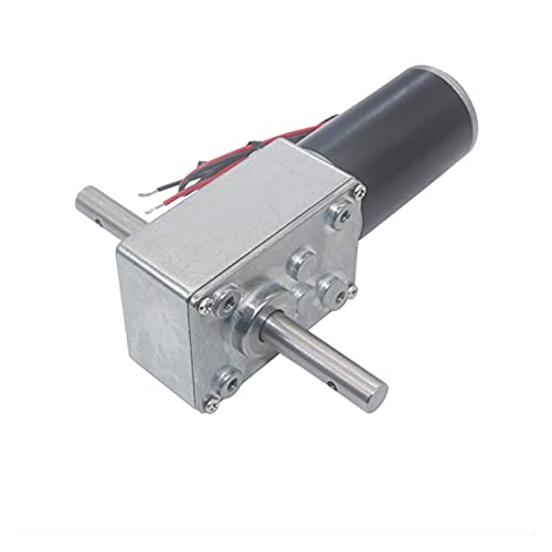 Gleichstrommotor Gleichstrom-Getriebemotor DC DIY Motor 5840-31ZY Turbo-Schneckengetriebemotor DC 12 V/24 V Doppel-Langwelle hohes Drehmoment Metallgetriebemotor selbstsichernd CW/CCW 12–470 U/min: von CHOUXUANGA