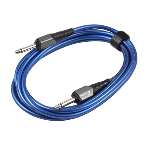 CHOYUE 1/4 Zoll Audio-Instrumentenkabel, 3 m, Rauschunterdrückung, doppelte gerade Schnittstelle, 6,35 mm Mono, wasserdichtes Gitarrenkabel, kompressionsbeständig, professionelles Audio-Verbindungskab von CHOYUE