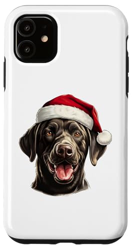 Hülle für iPhone 11 Labrador Retriever Weihnachtsmütze von CHRISTMAS DOG COLLECTION by Necessary Things Co