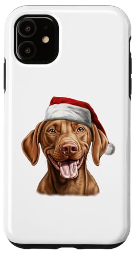 Hülle für iPhone 11 Vizsla Weihnachtsmütze von CHRISTMAS DOG COLLECTION by Necessary Things Co