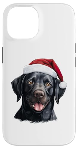 Hülle für iPhone 14 Labrador Retriever Weihnachtsmütze von CHRISTMAS DOG COLLECTION by Necessary Things Co