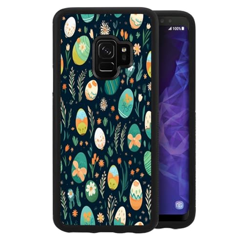 CHUANSHI Handyhülle für Samsung Galaxy S9 mit Osterei-BS403 Muster Stoßfest TPU Silikon Schutzhülle Cover FHW von CHUANSHI