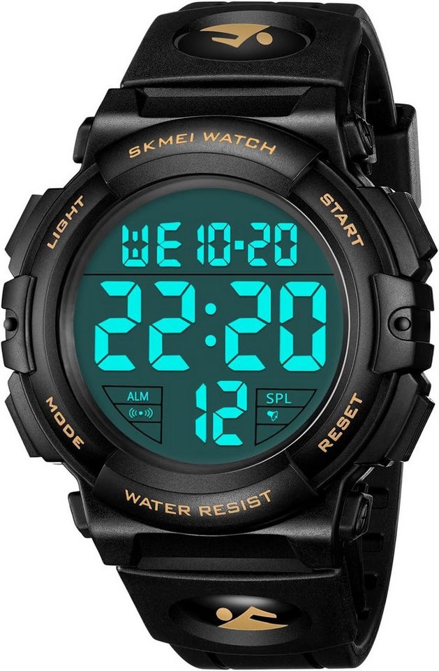 CIVO Herren's Digital Sport Outdoor 50M wasserdichte Militär Tactical Watch, Mit LED-Hintergrundbeleuchtung Wecker/Kalender/Stoppuhr von CIVO