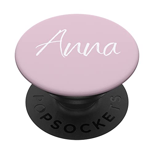 Anna Vorname Design Pink PopSockets mit austauschbarem PopGrip von CJ Merch