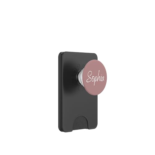 Sophia Vorname Design Rosy Brown PopSockets PopWallet für MagSafe von CJ Merch