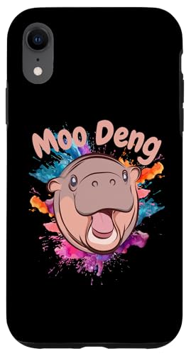 Hülle für iPhone XR Moo Deng Baby Pygmy Nilpferd Niedliches Nilpferd Zoo Nilpferd von CJans Design