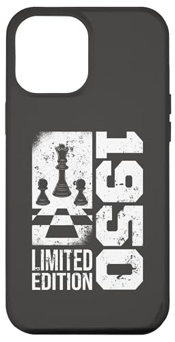 Hülle für iPhone 13 Pro Max Schach Jahrgang 1950 Geburtstag Schachfiguren Schachspieler von CLICK-HERE for more Chess-game Birthday Shirts