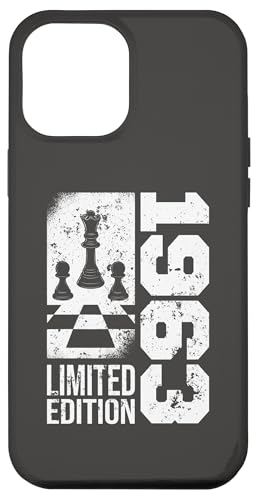 Hülle für iPhone 14 Pro Max Schach Jahrgang 1963 Geburtstag Schachfiguren Schachspieler von CLICK-HERE for more Chess-game Birthday Shirts