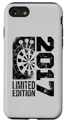 Hülle für iPhone SE (2020) / 7 / 8 Dartspieler Jahrgang 2017 Geburtstag Dart-game Darts von CLICK-HERE for more Dart-game Birthday Shirts