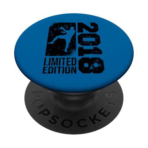 Handballer Jahrgang 2018 Geburtstag Handballspieler Handball PopSockets mit austauschbarem PopGrip von CLICK-HERE for more Handball Birthday Shirts