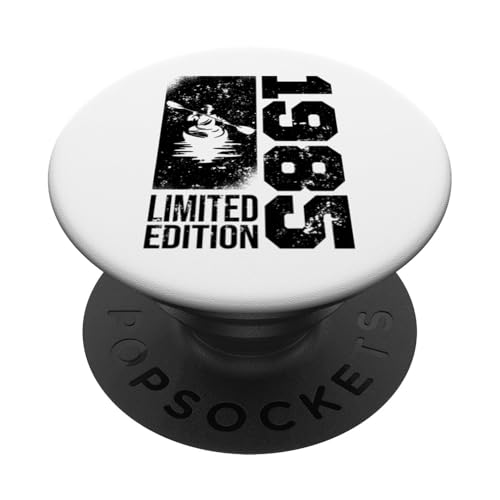 Kajaker Kanu-Kayaks Jahrgang 1985 geboren Geburtstag Kajak PopSockets mit austauschbarem PopGrip von CLICK-HERE for more Kayaking Birthday Gift Shirts