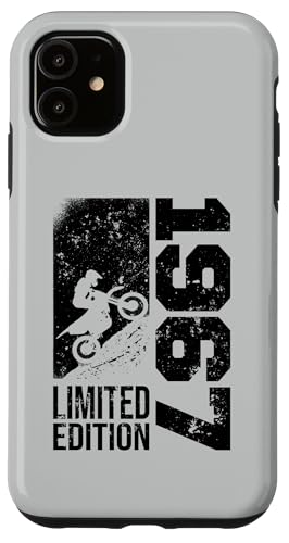 Hülle für iPhone 11 Pit-bike Jahrgang 1967 Geburtstag Dirtbike Pitbike Motocross von CLICK-HERE for more Motorcycle Birthday Shirts