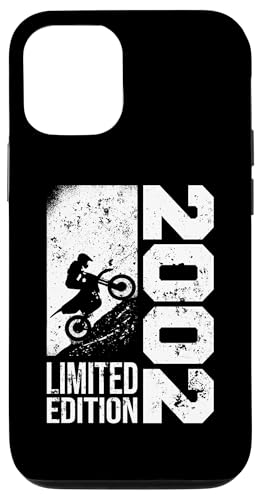 Hülle für iPhone 12/12 Pro Pit-bike Jahrgang 2002 Geburtstag Dirtbike Pitbike Motocross von CLICK-HERE for more Motorcycle Birthday Shirts