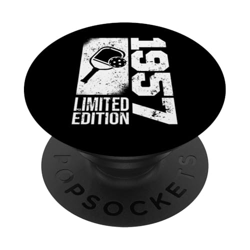 Pickleball-Spieler Jahrgang 1957 Geburtstag Game Pickleball PopSockets Klebender PopGrip von CLICK-HERE for more Pickleball Birthday Shirts