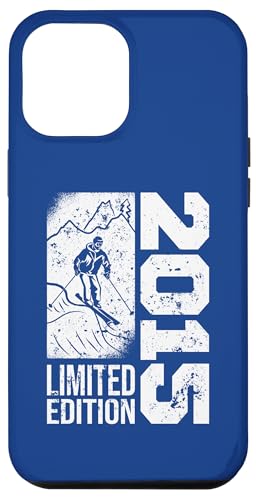 Hülle für iPhone 12 Pro Max Skifahrer Jahrgang 2015 Geburtstag Skilaufen Ski von CLICK-HERE for more Skiing Birthday Shirts