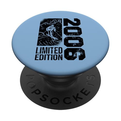 Skifahrer Jahrgang 2006 Geburtstag Skilaufen Ski PopSockets mit austauschbarem PopGrip von CLICK-HERE for more Skiing Birthday Shirts