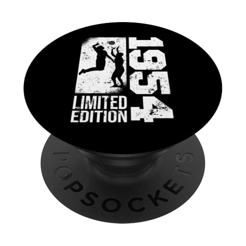 Volleyball-Spieler game Vintage 1954 Geburtstag Volleyball PopSockets mit austauschbarem PopGrip von CLICK-HERE for more Volleyball Birthday Shirts