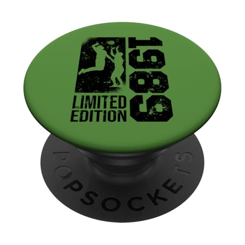 Volleyball-Spieler game Vintage 1989 Geburtstag Volleyball PopSockets mit austauschbarem PopGrip von CLICK-HERE for more Volleyball Birthday Shirts