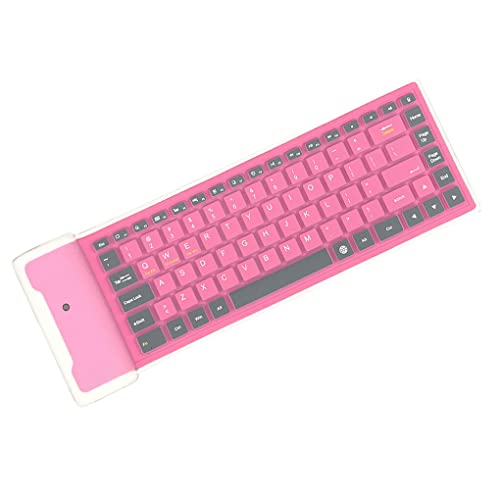 CLSSLVVBN Bluetooth kompatibel Tastatur Roll Up Tastaturen Tastaturen Flexible Tastatur Computer Zubehör für PC Home Office von CLSSLVVBN