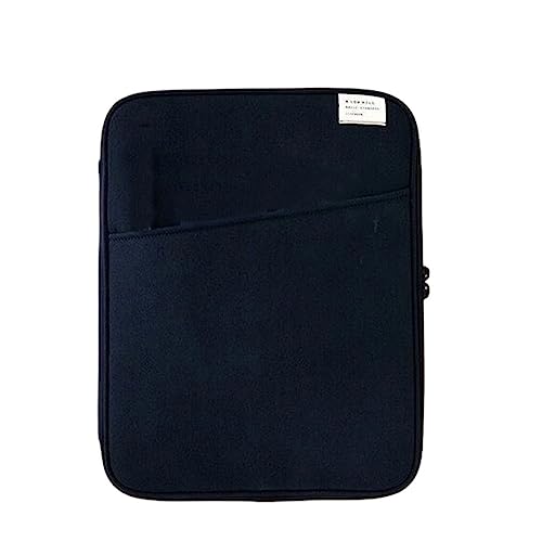 CLSSLVVBN Tablet Hülle, Laptoptasche, weich, mehrere Taschen, Computer, Notebook, Tastatur, Aufbewahrung, Ladekabel, Maus Organizer, Dunkelblau 13.3 14inc von CLSSLVVBN