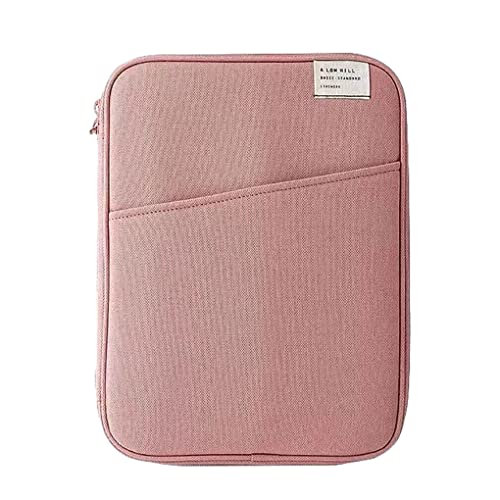 CLSSLVVBN Tablet Hülle, Laptoptasche, weich, mehrere Taschen, Computer, Notebook, Tastatur, Aufbewahrung, Ladekabel, Maus Organizer, Rosa 11 Zoll von CLSSLVVBN