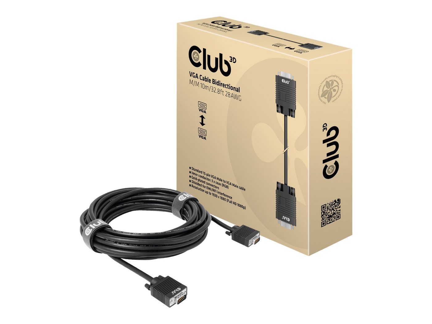 CLUB3D CLUB3D CAC-1710 VGA Kabel 10m Computer-Kabel von CLUB3D