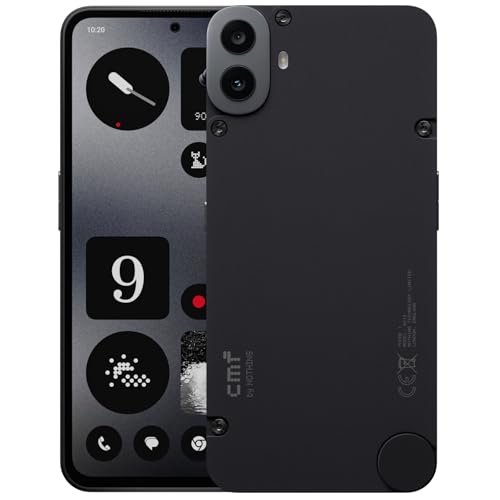 CMF Phone 1 8+128GB - Handy ohne vertrag mit 50 MP Sony-Kamera auf der Rückseite mit Ultra XDR, 6,67 Zoll Super-AMOLED-Display und Nothing OS 2.6 - Schwarz von CMF BY NOTHING