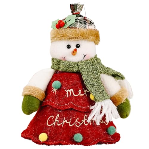 1pc Weihnachtsgeschenkbeutel Baumförmiger Schneemann 3d Doll Weihnachtsbeutel für Geschenke mit Bottom Reißverschluss Nicht gewabt von CNAFGBGG