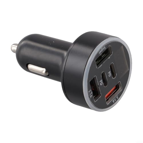 Dual PD Port USB Auto Ladegerät, 5 in 1 Adapter für Schnellladung und Unterstützung mehrerer Geräte von CNANRNANC