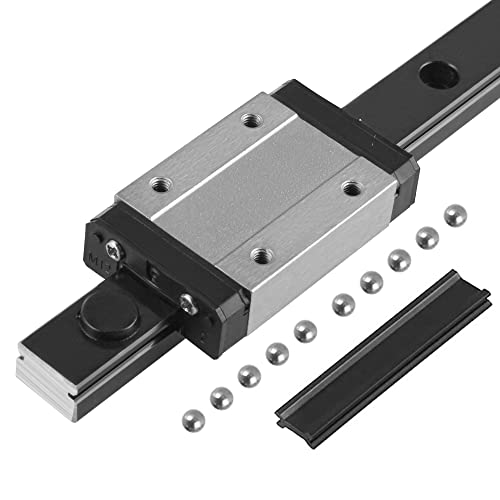 CNCMANS MGN12 Miniatur Lineare Schienenführung MGN12-550mm Lineare Gleitführungsschiene mit MGN12H Lagerblock für DIY 3D Drucke und CNC-Graviermaschine von CNCMANS