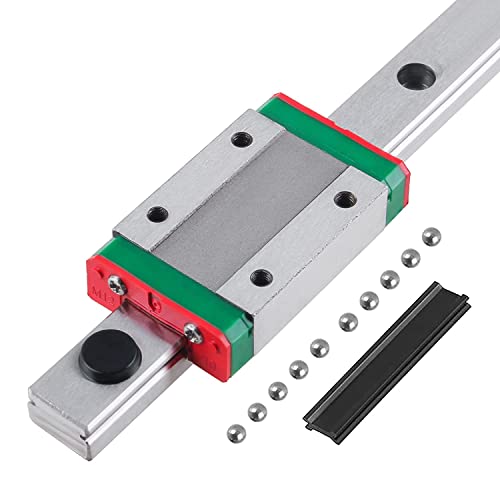 CNCMANS MGN12H 250mm Miniatur Lineare Schienenführung MGN12 250mm linearführung schiene MGN12 Linear Rail Linear Guide Rail mit MGN12H Lagerblock für CNC-Graviermaschine von CNCMANS