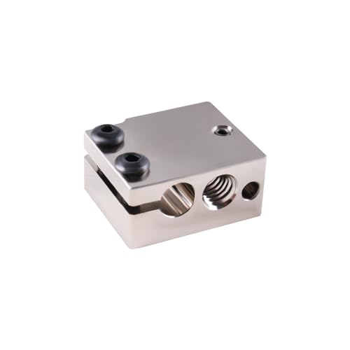 CNCYEAH 1PCS V6 Heizblock, TP100 Plated Copper Heater Block, V6 Plattierte Kupfer Heizblock für V6 Hotend,Prusa i3 MK3/3S Heizblock. von CNCYEAH