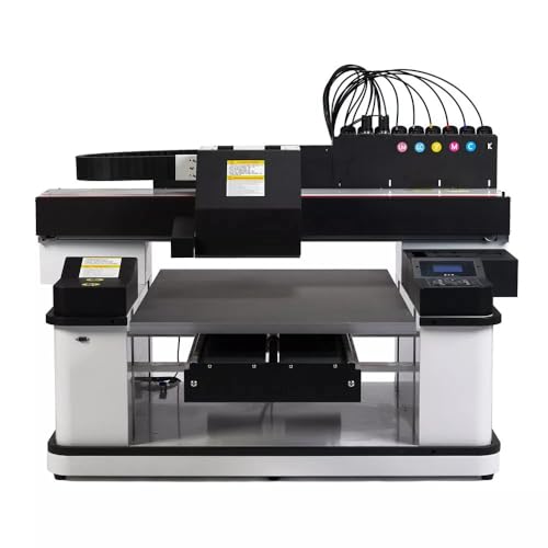 CNCZONE ACHI 6090 UV-Drucker, Arbeitsbereich 600 * 900 mm, 3 XP600-Köpfe, CMYKV + V (Lack), Software & Drehachse inklusive, zollfrei, Vakuumplattform von CNCZONE