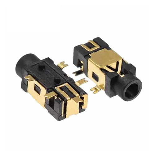 100PCS PJ-209 PJ209 Stereo Jack 2.5MM Golden Female Headphone Socket von CNTUSRXT