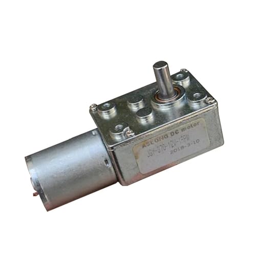 JGY370 DC 12V-24V 1RPM-2RPM Slow Speed Large Torque 370 Turbo Worm Gear electronic starter Metal Gear Box Reducer electronic starter Reversible Motor Drivers von CNTUSRXT