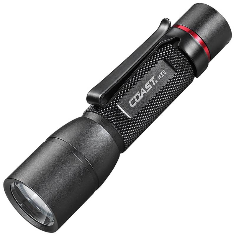 Coast LED Taschenlampe HX5 mit Slide Fokus inklusive Batterie, max. 375 Lumen von COAST