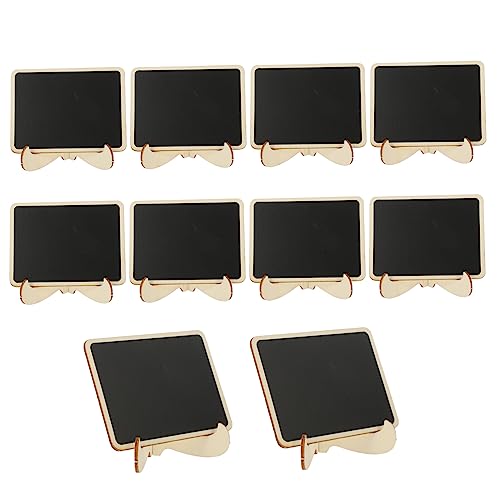 10St Kleine PVC-Tafel praktische Tafel kleines Briefbrett Miniatur-Tischtafel kleines Message Board Tafeln write board hochzeitsdeko Etikett Mini-Tafel kleine Tafelschilder Black COHEALI von COHEALI