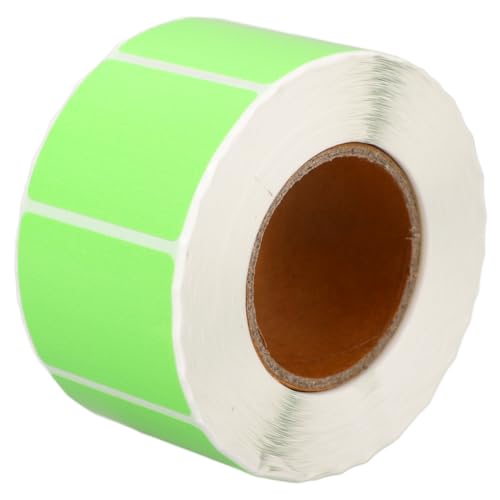 COHEALI 1 Rolle Farbiges Thermopapier Bunte Punktaufkleber Punktetikettenaufkleber Perforiertes Versandetikett Direktes Thermisches Etikett Aufkleberdruckerpapier Versandetiketten Green von COHEALI