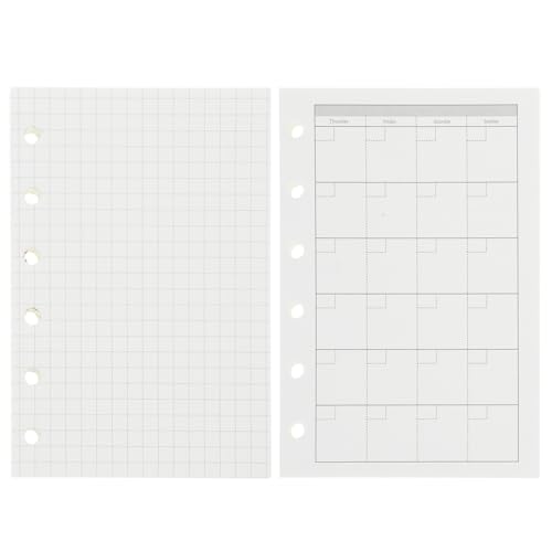 COHEALI 20 Stk Mini-Ordner write board scrapbook binderclips Schreibheft Schreibwaren Kleines Notizbuch Büro-Notizbücher für die Arbeit Loseblatt-Notizbuch Schüler Zubehör PVC，， Weiß von COHEALI