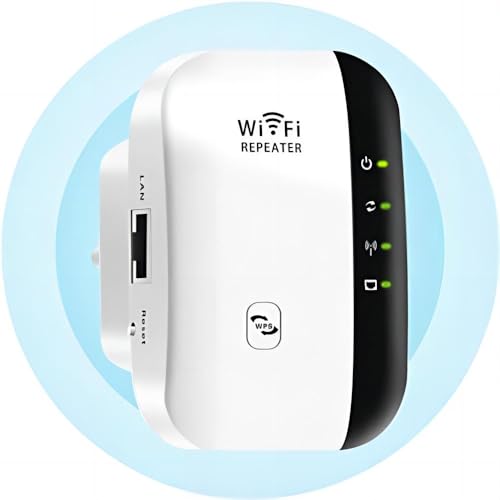 Home WiFi Signal Booster, WiFi Extender, One-Click Access Point Setup, WiFi Signal Range Booster - Weiß von COHPWU