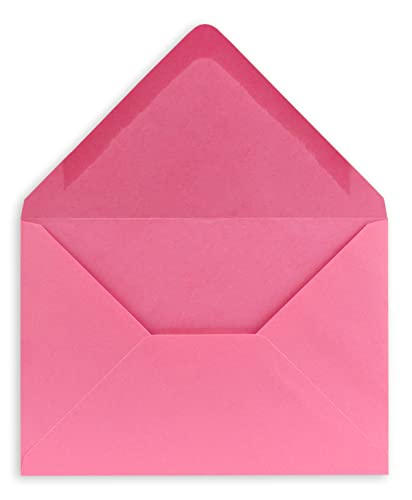 100 DIN C5 Briefumschläge Pink - 16,2 x 22,7 cm - 100 g/m² Nassklebung spitze Klappe - aus der Serie COLOURS-4-YOU Glüxx-Agent von COLOURS 4-YOU by Glüxx-Agent