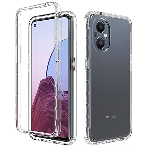 COMAKU Kompatibel mit Oppo Reno 8 Lite/Reno 7 Lite/Reno 7Z Hülle, Klar Transparent TPU + PC Stoßfest Kratzfest Robuste Bumper Schutzhülle Cover Case - Weiß von COMAKU